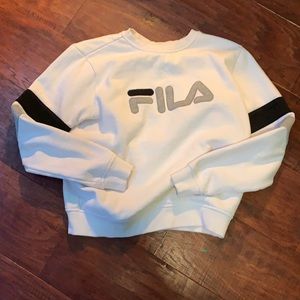 White Fila hoodie